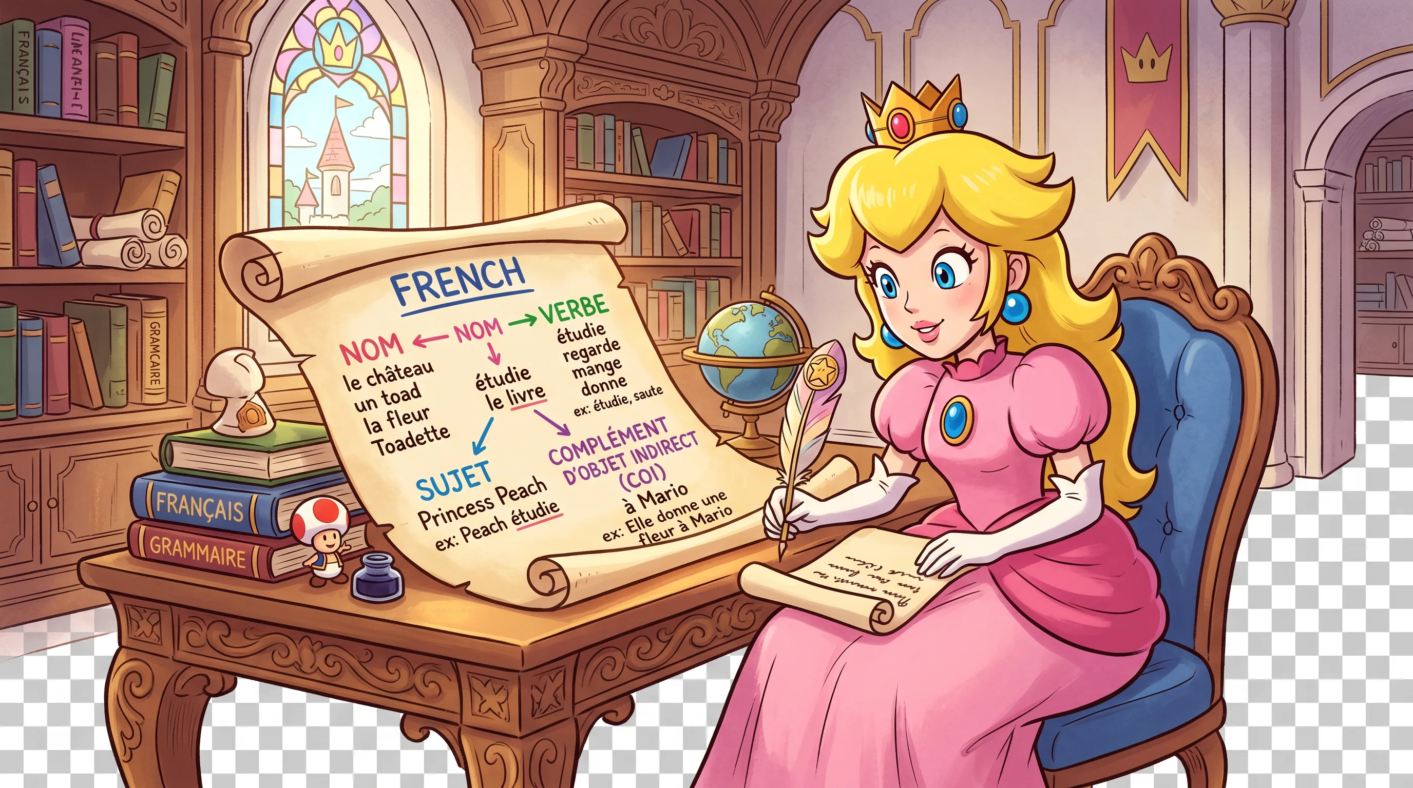 Grammaire – nature et fonction des mots — Peach (mario)