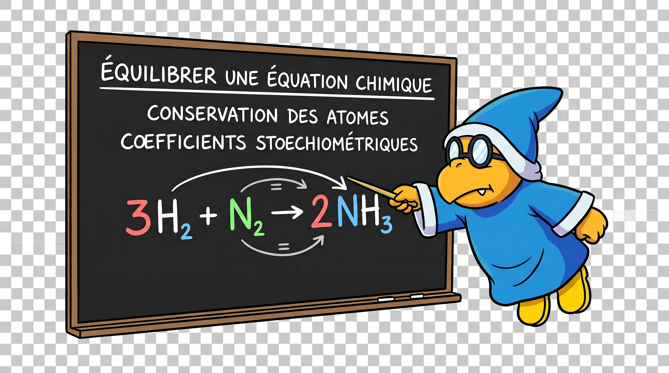 Réactions chimiques et équilibrage — Kamek (mario)