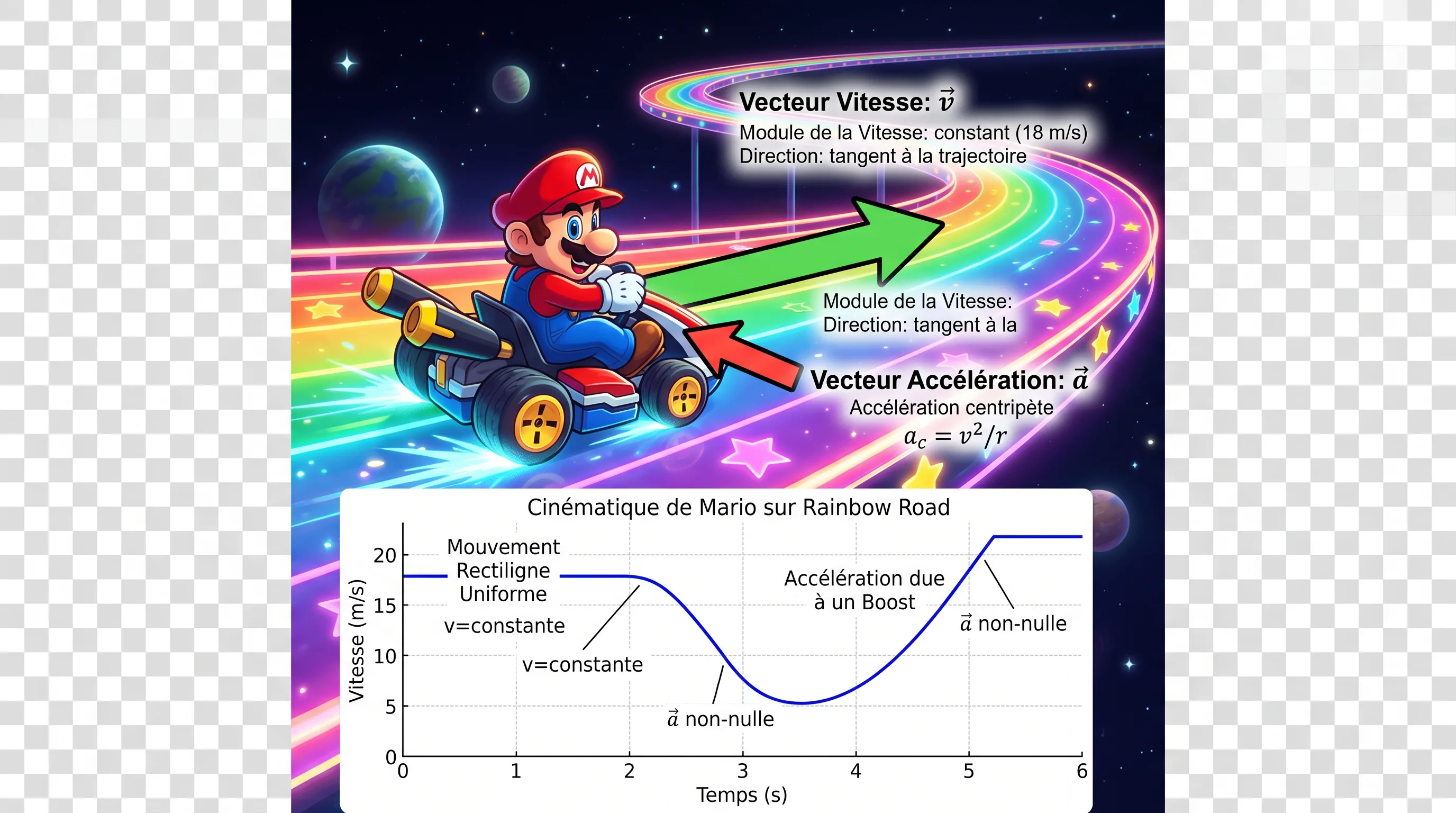 Cinématique – description du mouvement — Mario (mario)